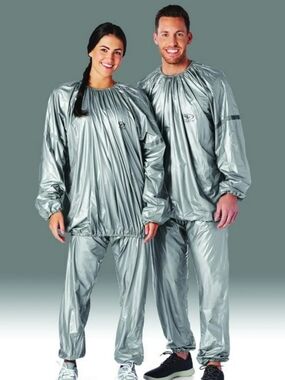 Sauna Suit With Reflective Detailing On Sleeves Size Small/Medium